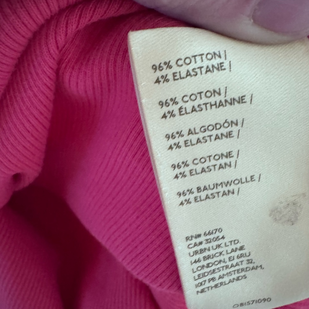 Pilcro Hot Pink Scoop Neck Short Sleeve Tee - Picture 6 of 6